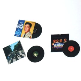 Schallplatte, Puppenhausminiatur im Maßstab 1zu12